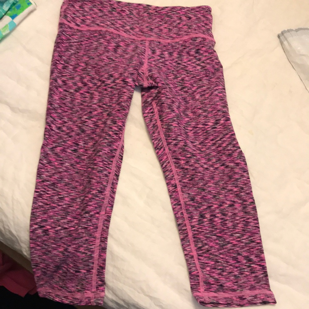 Pink crop workout pants. Size XS